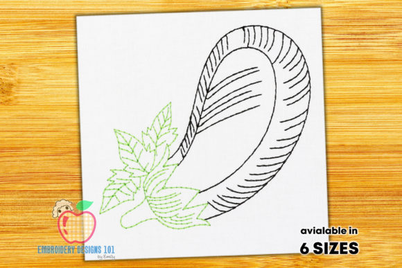 Eggplant with Leaf: A Charming Embroidery for Handmade Gifts