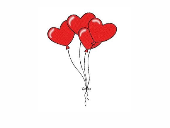Heart Balloons: A Designer's Take on Seasonal Embroidery