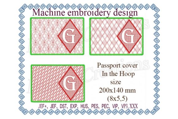 In the Hoop Passport Cover - G: A Smart Add for Your Embroidery Shop