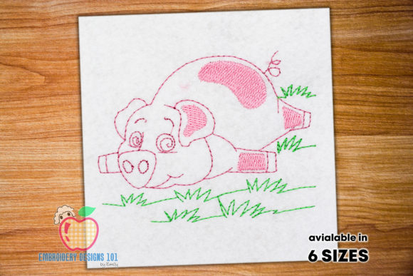 Pig Sleeping on Lawn Review for Holiday Collections
