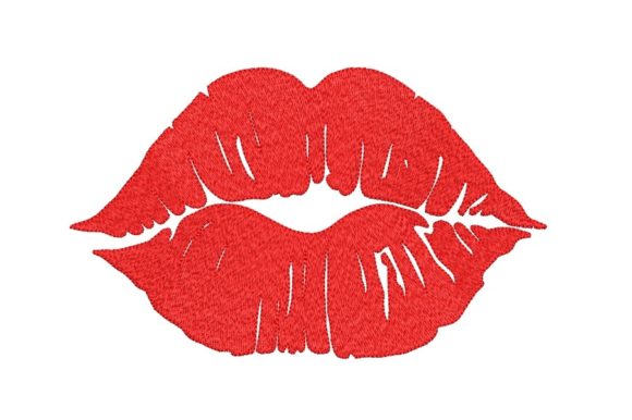Red Lips: A Seller's Take on This Valentine Embroidery Design