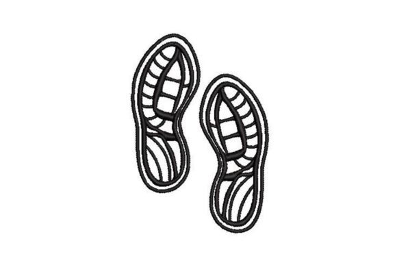 Running Shoe Print for Seasonal Holiday Collections