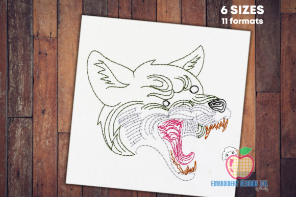 Wild Wolf Coyote Line Art Review for Merch